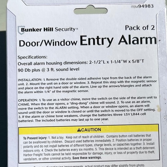 Bunker Hill Security Door/Window Entry Alarms NWT - Picture 2 of 7